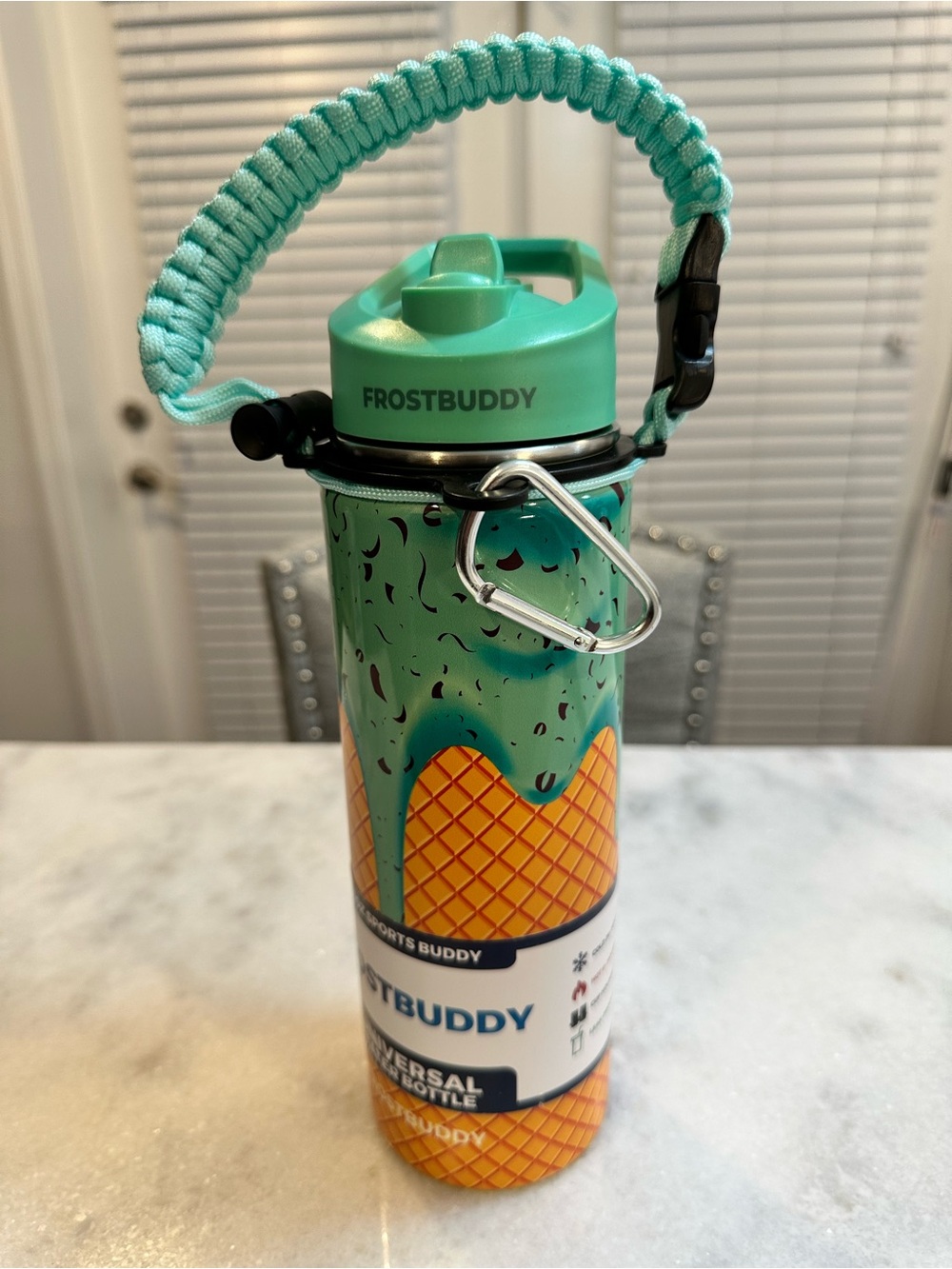 Frost Buddy Ice Cream Design Limited Edition Universal FlipTop 24oz Water Bottle